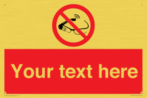 Custom prohibition Use of smart glasses prohibited